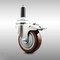 Service Caster 4 Inch 316SS Maroon Poly Swivel 3/4 Inch Expanding Stem Caster Lock Brake SCC SCC-SS316TTLEX20S414-PPUB-MRN-34 - alternate 1